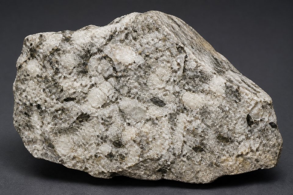 Original generated example image of pale granite with dark mineral inclusions